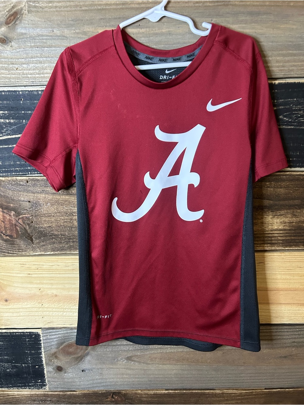 Nike Crimson & Black Alabama Logo Dri-FIT Short Sleeve Tee